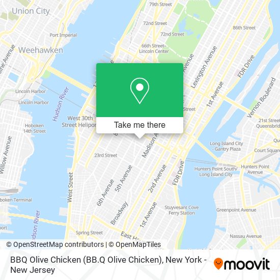 BBQ Olive Chicken (BB.Q Olive Chicken) map