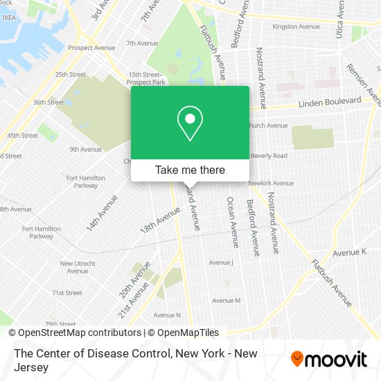 Mapa de The Center of Disease Control