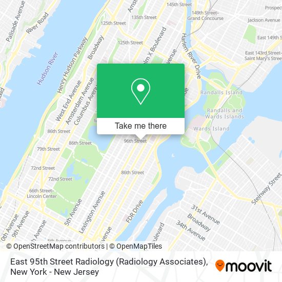 East 95th Street Radiology (Radiology Associates) map