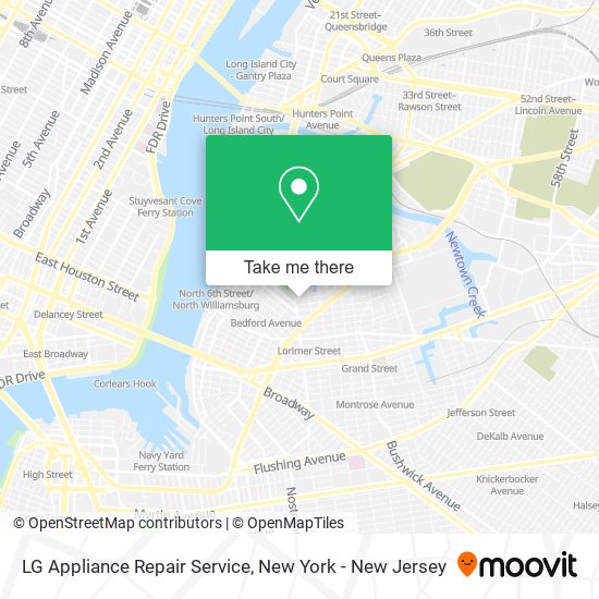 Mapa de LG Appliance Repair Service