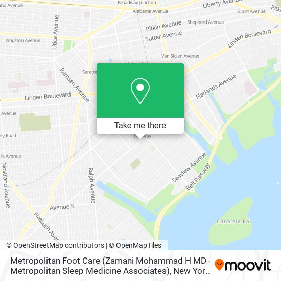 Mapa de Metropolitan Foot Care (Zamani Mohammad H MD - Metropolitan Sleep Medicine Associates)