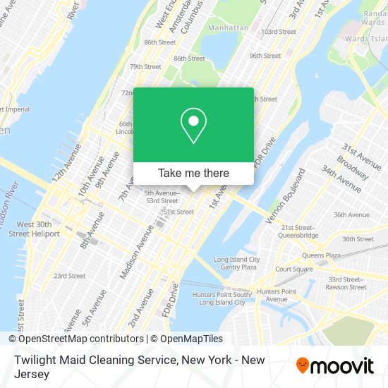 Mapa de Twilight Maid Cleaning Service