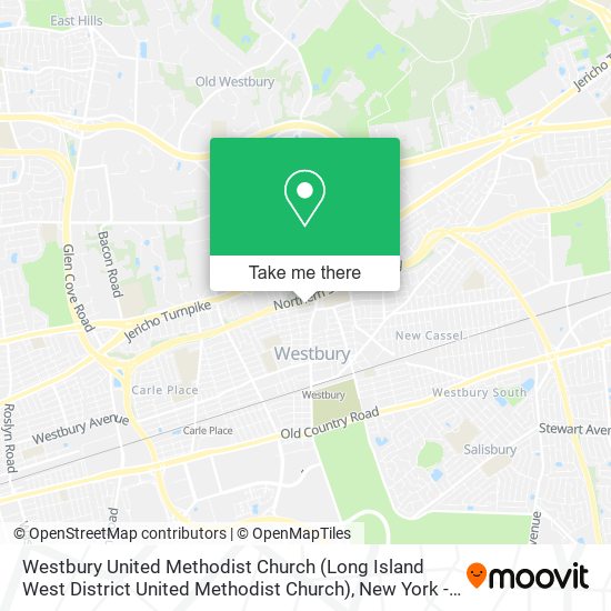 Westbury United Methodist Church (Long Island West District United Methodist Church) map