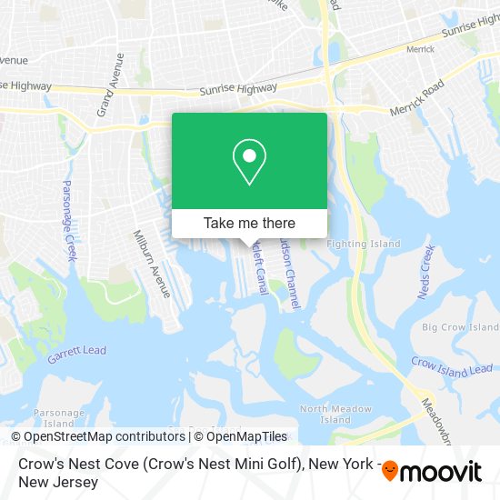 Crow's Nest Cove (Crow's Nest Mini Golf) map