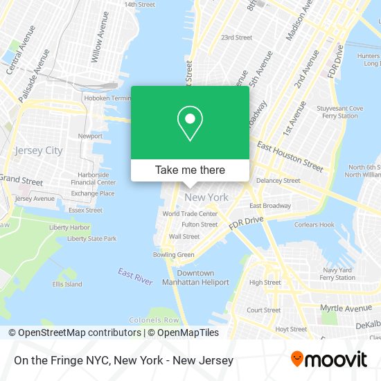 On the Fringe NYC map