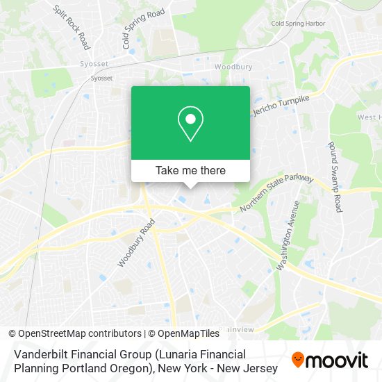 Mapa de Vanderbilt Financial Group (Lunaria Financial Planning Portland Oregon)