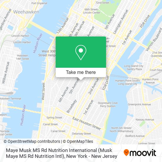 Maye Musk MS Rd Nutrition International map