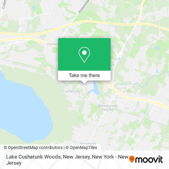 Mapa de Lake Cushetunk Woods, New Jersey