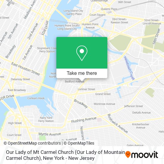 Our Lady of Mt Carmel Church map