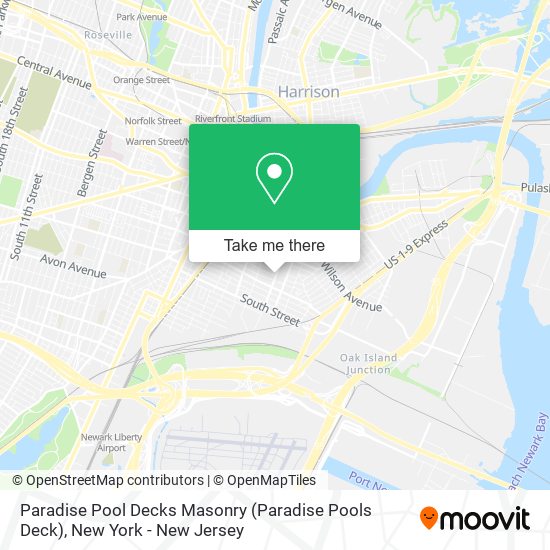 Mapa de Paradise Pool Decks Masonry (Paradise Pools Deck)