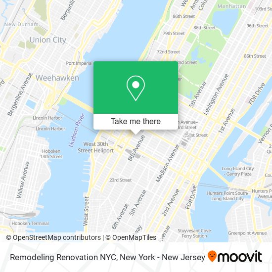 Mapa de Remodeling Renovation NYC