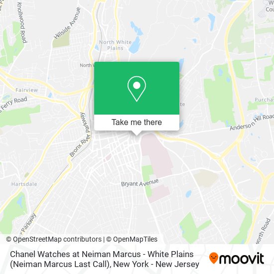Chanel Watches at Neiman Marcus - White Plains (Neiman Marcus Last Call) map