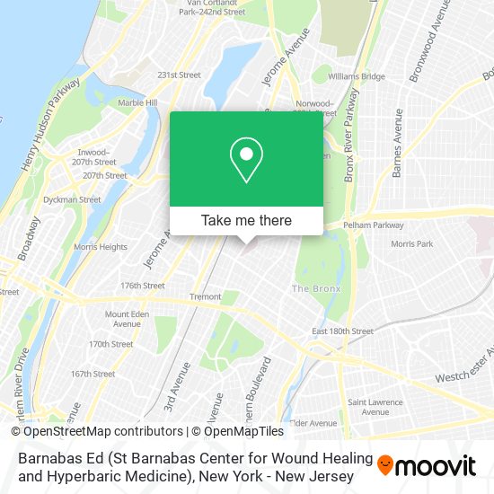 Barnabas Ed (St Barnabas Center for Wound Healing and Hyperbaric Medicine) map