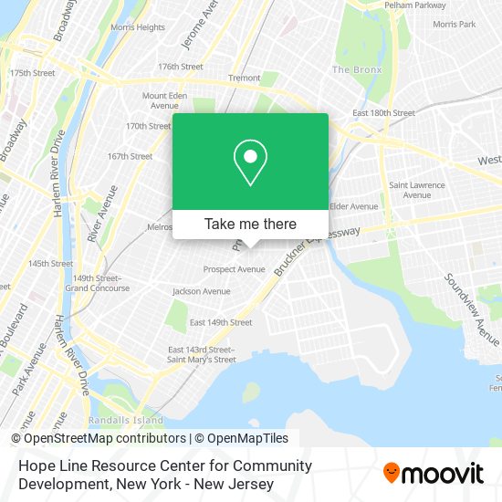 Hope Line Resource Center for Community Development map