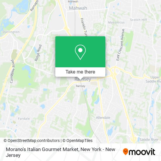 Mapa de Morano's Italian Gourmet Market