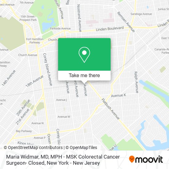Maria Widmar, MD, MPH - MSK Colorectal Cancer Surgeon- Closed map