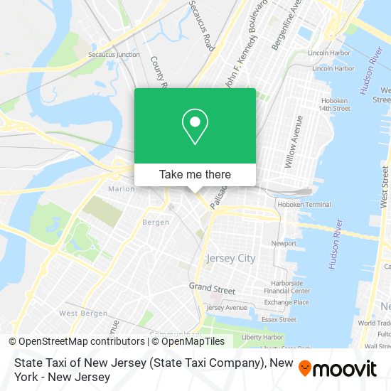 State Taxi of New Jersey (State Taxi Company) map