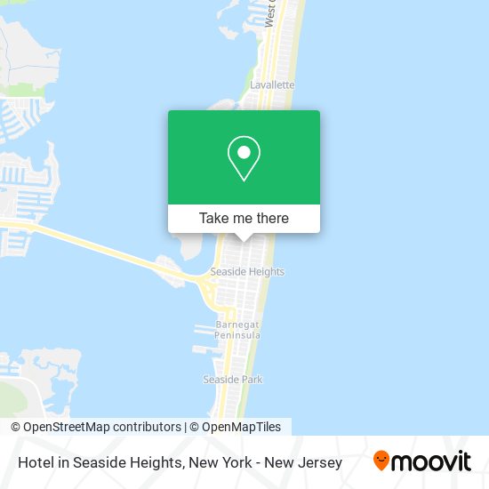 Hotel in Seaside Heights map