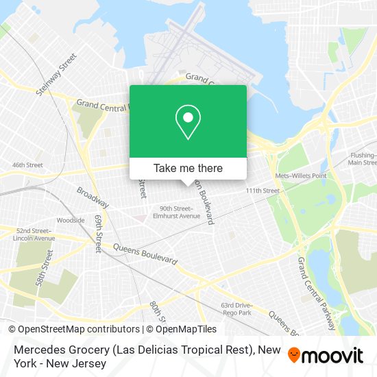 Mapa de Mercedes Grocery (Las Delicias Tropical Rest)