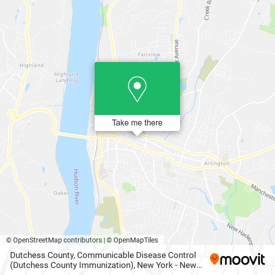 Dutchess County, Communicable Disease Control (Dutchess County Immunization) map