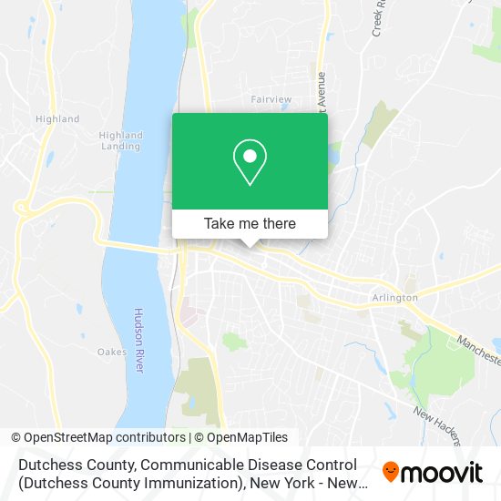 Mapa de Dutchess County, Communicable Disease Control (Dutchess County Immunization)