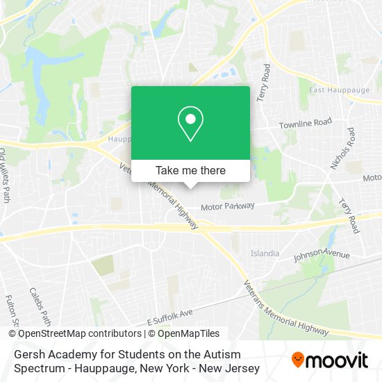 Mapa de Gersh Academy for Students on the Autism Spectrum - Hauppauge