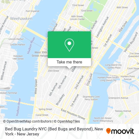 Bed Bug Laundry NYC (Bed Bugs and Beyond) map