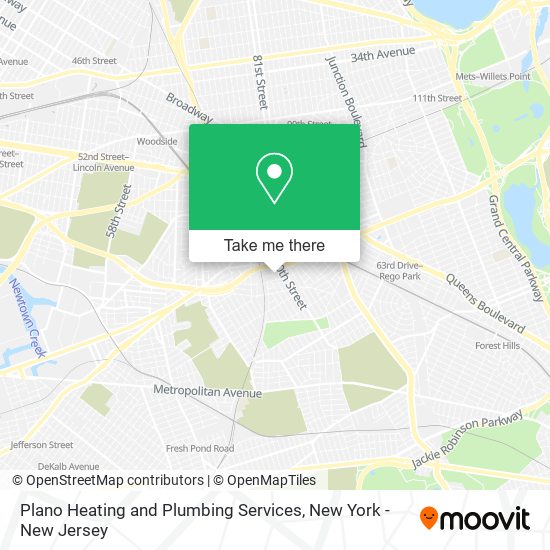 Plano Heating and Plumbing Services map