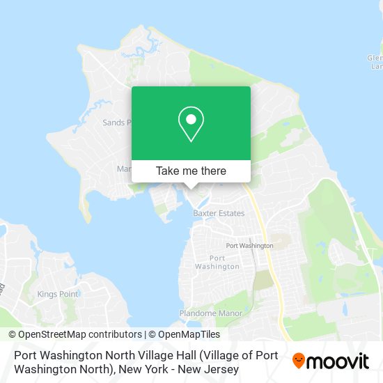Port Washington North Village Hall map