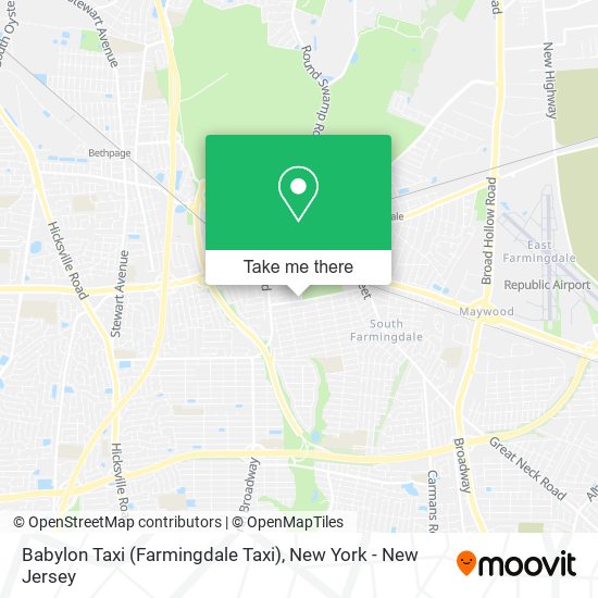 Babylon Taxi (Farmingdale Taxi) map