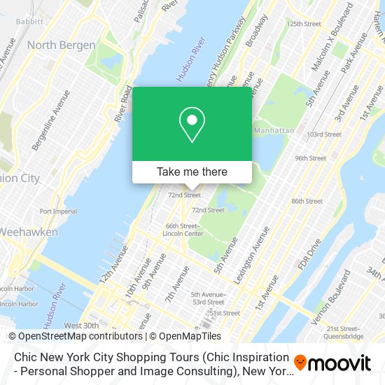 Chic New York City Shopping Tours (Chic Inspiration - Personal Shopper and Image Consulting) map