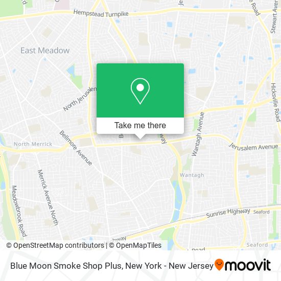 Blue Moon Smoke Shop Plus map