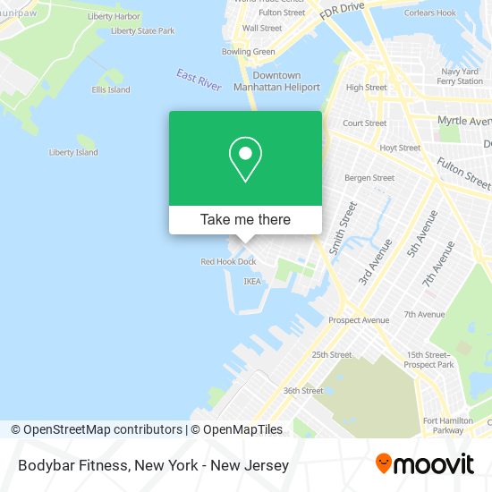 Bodybar Fitness map