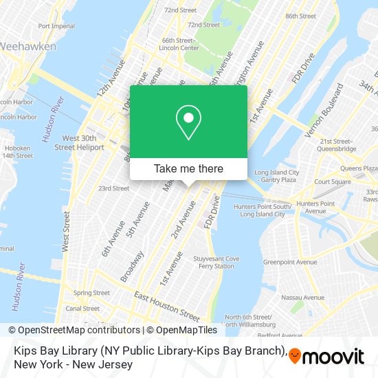 Kips Bay Library (NY Public Library-Kips Bay Branch) map