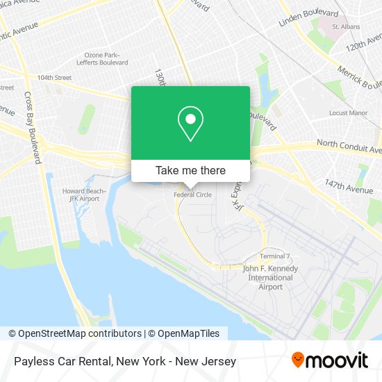 Payless Car Rental map