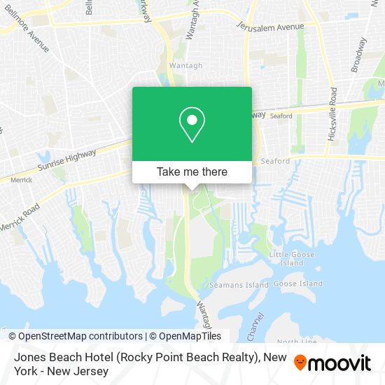 Jones Beach Hotel (Rocky Point Beach Realty) map