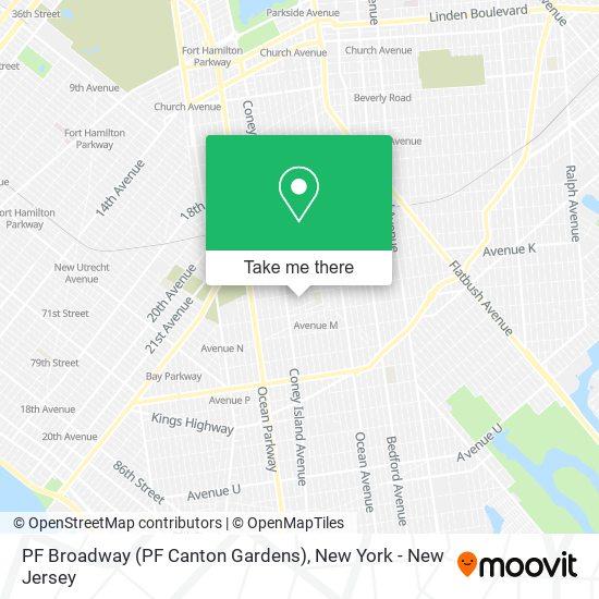 PF Broadway (PF Canton Gardens) map