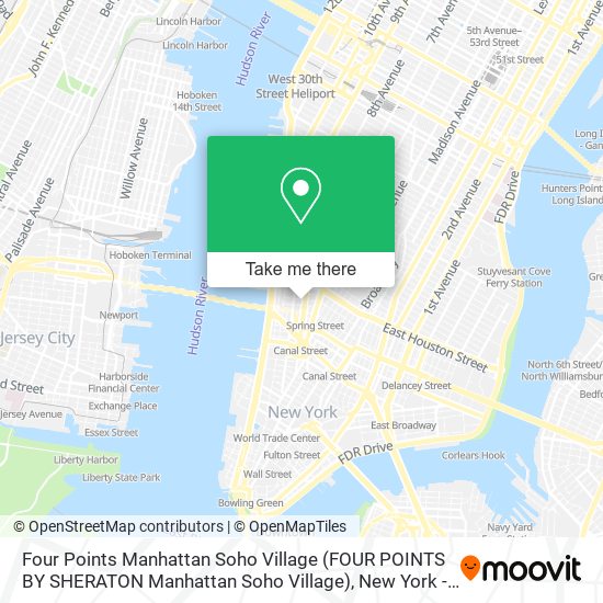 Four Points Manhattan Soho Village (FOUR POINTS BY SHERATON Manhattan Soho Village) map