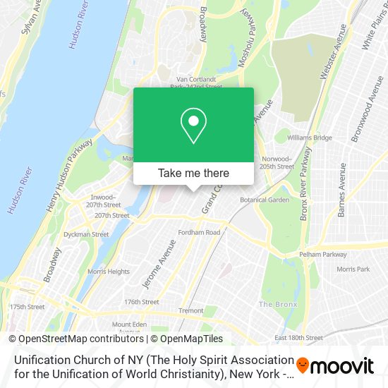 Unification Church of NY (The Holy Spirit Association for the Unification of World Christianity) map