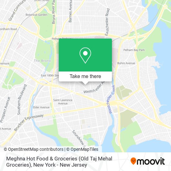 Meghna Hot Food & Groceries (Old Taj Mehal Groceries) map