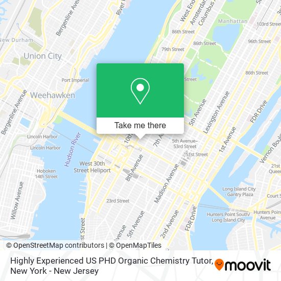 Highly Experienced US PHD Organic Chemistry Tutor map