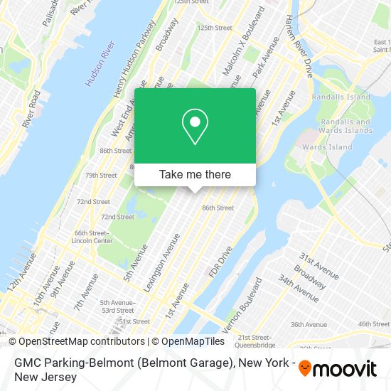 GMC Parking-Belmont (Belmont Garage) map
