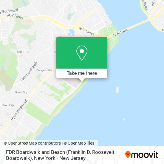 Mapa de FDR Boardwalk and Beach (Franklin D. Roosevelt Boardwalk)