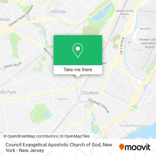 Council Evangelical Apostolic Church of God map