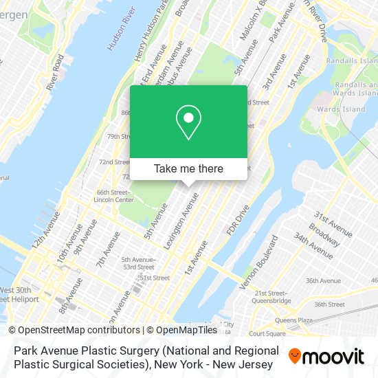 Park Avenue Plastic Surgery (National and Regional Plastic Surgical Societies) map