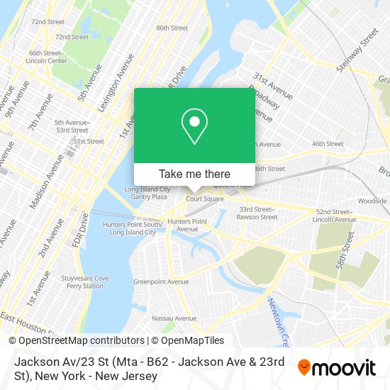 Mapa de Jackson Av / 23 St (Mta - B62 - Jackson Ave & 23rd St)