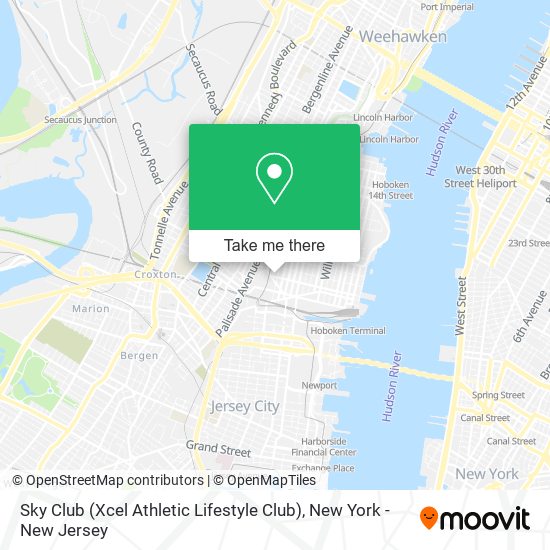 Sky Club (Xcel Athletic Lifestyle Club) map