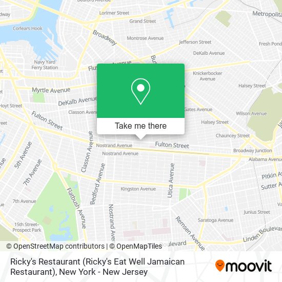 Mapa de Ricky's Restaurant (Ricky's Eat Well Jamaican Restaurant)