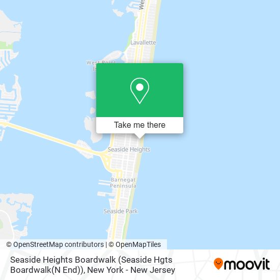 Seaside Heights Boardwalk (Seaside Hgts Boardwalk(N End)) map