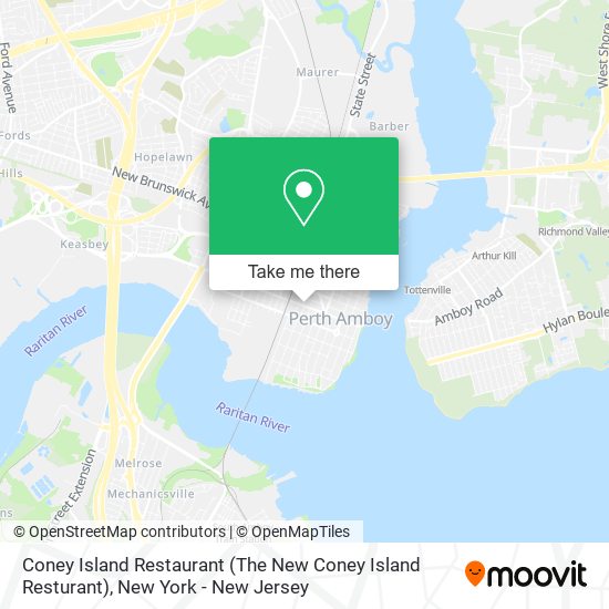 Mapa de Coney Island Restaurant (The New Coney Island Resturant)